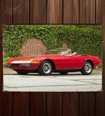 Металлическая табличка Ferrari 365 GTS 4 Daytona